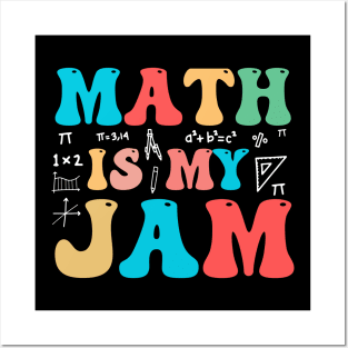 Math is My Jam Groovy Posters and Art
